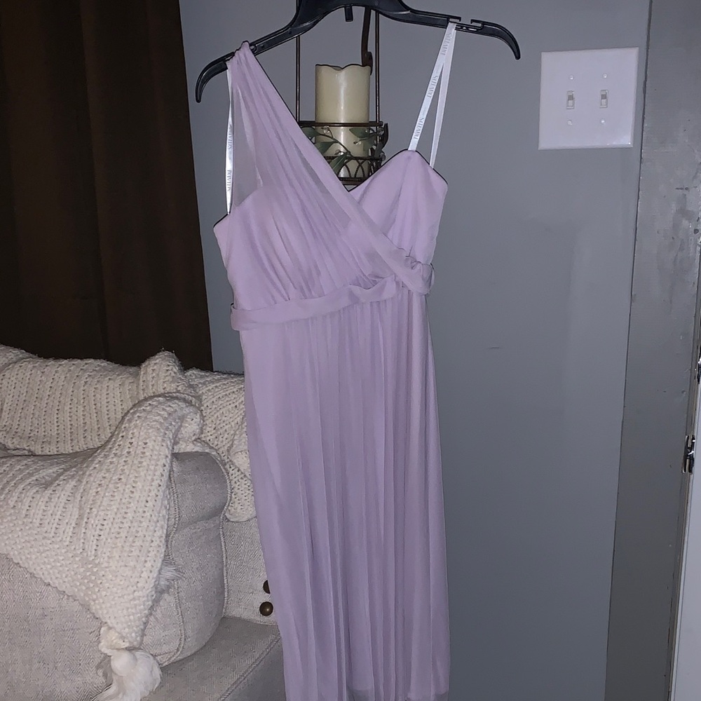 David's Bridal Soft Purple Dress